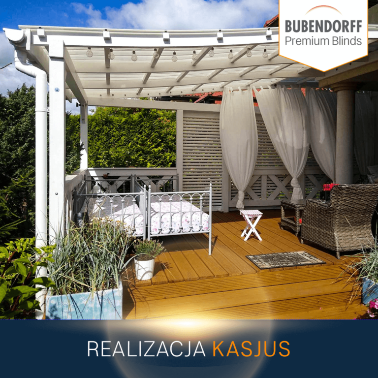 Montaż bocznych rolet tarasowych Bubendorff Warszawa